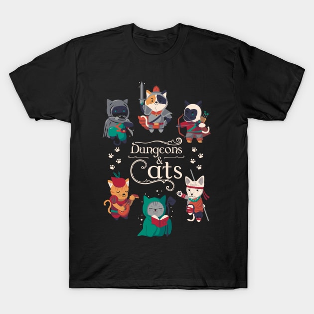 Dungeons & Cats 2.0 T-Shirt by Domichan